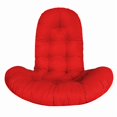 thumbnail image 1 of Coussin de Chaise Suspendue en Fibre de Polyester Rouge Vif de Qualité Supérieure avec Rembourrage en Coton PP Doux - Design Moderne Minimaliste pour Usage Extérieur/intérieur, Dimensions Personnalisables, 130x95x15 cm - Idéal pour Sièges de Balançoire,, 1 of 6