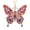 Butterfly, variant on Christmas Santa Diamond Art Round Ornament Hanging Ornament, Acrylic Hanging Accent with Detailed Design, for Tree and Holiday Home Display