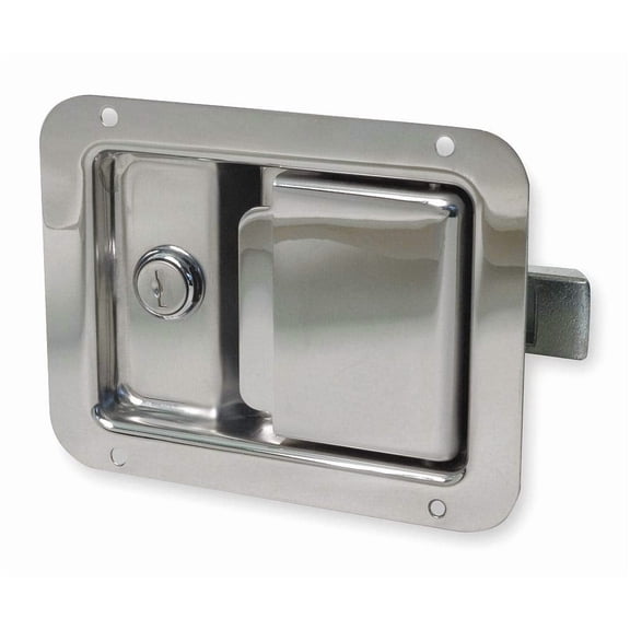 Paddle Latch, Passivated, 5-1/2 in. W