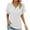 White-09, variant on Mittory Women's Short Sleeve T Shirts V Neck Decorative Button Shirts Ribbed Basic Henley Fit Summer Tops