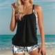 thumbnail image 1 of WILLBEST Traje de Baño con Curvas para Mujer, Traje de Baño Tankini Corto de 2 Piezas, conjunto de Talla Grande, Traje de Baño de Cintura Alta con Aros, Traje de Baño de Verano, 1 of 5