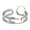 Sterling Silver, variant on ARAIYA FINE JEWELRY 10K White Gold Round-Shape Lab Grown Diamond Fashion Open Band Ring (1/4 Cttw, D-F Color, VS1 Clarity) Size 7.5