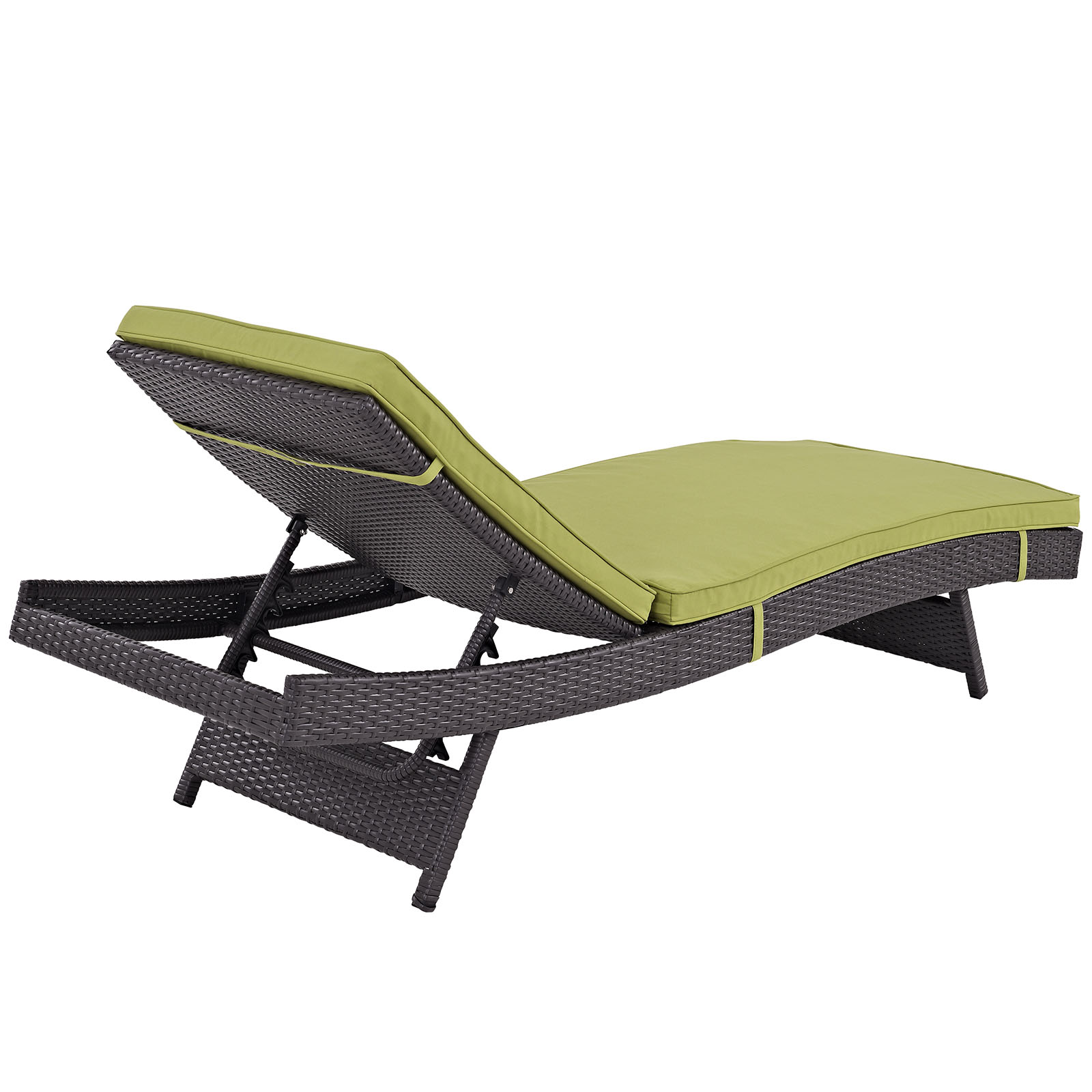 Modway Convene Chaise Outdoor Patio Set of 6 in Espresso Peridot - image 5 of 5