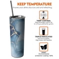 thumbnail image 6 of 20oz Blue Gold Marble Pattern Skinny Tumblers Stainless Steel Tumbler with Lid and Straw,Vacuum Insulated Double Wall Travel Tumbler Cups with Cleaning Brush for Coffee,Tea, 6 of 6
