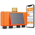 thumbnail image 1 of Temporizador de rociadores solares Lumary de 4 zonas con medidor de flujo de agua, 1 of 8