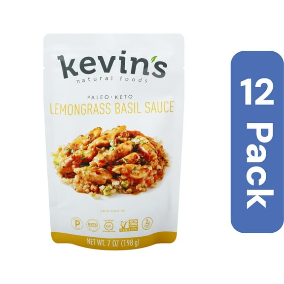 Kevins Natural Foods Lemongrass Basil Sauce 7 oz (Pack Of 12)