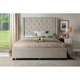 thumbnail image 3 of Pemberly Row Contemporary California King Bed in Beige Finish, 3 of 9