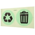 thumbnail image 4 of SHISUYAN 1 Sheet of Garbage Recycle Sign Stickers Recycle Stickers Noctilucous Trash Can Stickers, 4 of 8