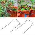 thumbnail image 5 of 4 Pcs Plant Support Stakes Ring Cage Metal Garden Plant Stake Green Half Round Plant Support Ring La, 5 of 5