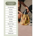 thumbnail image 5 of 2-in-1 Convertible Towel & Backpack with Inner Zip Pocket & Sand-Repelling Fabric, Oversized Quick-Dry Microfiber Beach Bag with Twisted Tassels, 37" x 67" Packable Mat for Camping, Travel (I), 5 of 7