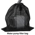 thumbnail image 1 of Pump Barrier Bag 12.2" X 15.9" Pond Mesh Pump Filter Pond Pump Filter Netting Black Media Pouch With Drawstring For Aquarium Filtration, 1 of 9