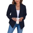 thumbnail image 1 of IMENGL Jackets Long Sleeve Lapel Button Slim Jacket Plus Size Work Coat, Blue XL, Size M-2XL, 1 of 6