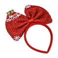 thumbnail image 3 of Diadema con lazo navideño Yinane para mujeres y niñas Rojo, 3 of 8
