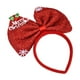 thumbnail image 3 of Diadema con lazo navideño, aro para el pelo con lazo, aro para el pelo navideño para mujeres y niñas, fiesta de cosplay, eventos escolares, regalos de Rojo, 3 of 10