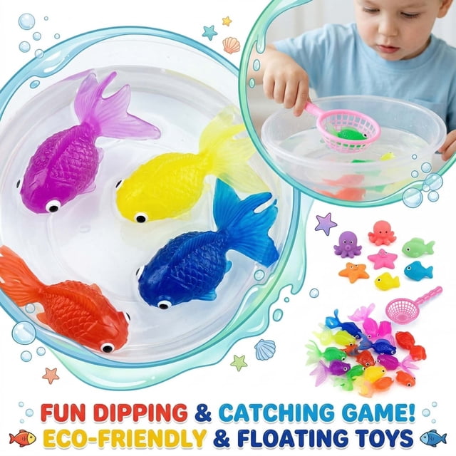 dgysar Floating Fish Toy for Cats and Dogs Transparent Plastic Realistic Prey for Water Play Interaction Indoor Bathtub Fun Sensory Pet Activity Accessory