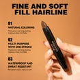 thumbnail image 2 of BEUKING Hairline Pen, Instant Gray Coverage & Hair Loss Cover, Concealer for Thin Hairlines, Eyebrows & Beard Line, Long Lasting, Sweatproof, Waterproof & Quick Coloring, Washable, 01# Black, 2 of 10