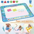 thumbnail image 2 of GPED Doodle Drawing Mat, 40 x 32 inch Large Aqua Magic Water Drawing Mat Toy Gifts for Boys Girls Kids Painting Writing Pad Educational Learning Toys for Toddler 3 4 5 6 Years Old（Alphabet）, 2 of 8