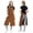 Brown, variant on DOVACKA Unisex Split Leg Pottery Apron with 3 Pockets & Adjustable Strap, for Kitchen Ceramics