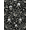 Black, Pattern 14, variant on ODIKA 4'x6' Machine Washable Non-Slip Area Rug, Vintage Black High Traffic Rug, Black, 1124872