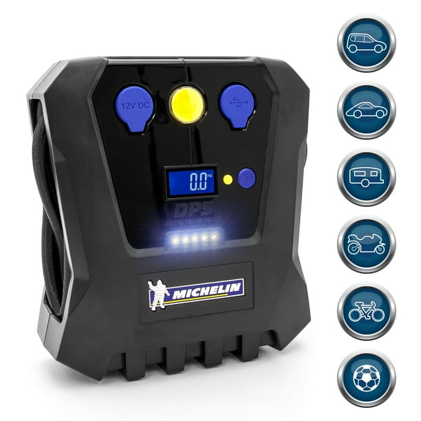 Michelin High Power 12V Digital Gauge Display Tire Inflator Walmart