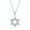 Silver, variant on Bling Jewelry Womens Cubic Zirconia Star of David Pendant Necklace 14K Gold Plated Silver Jewish Gift