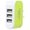 thumbnail image 3 of Candy Color 3 USB Multi-Port Wall Charger US Plug Wall Adapter Cube Block AC 110-220V 5V, 3 of 3
