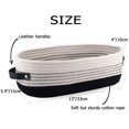 thumbnail image 3 of Oradrem Cotton Rope Woven Cotton Storage Basket, Folding, 3 of 8