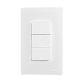 thumbnail image 1 of Mistaha Smart Home Tuya Wifi Light Switch 3 Gangs Voice/App Control Timer Backlight LED Indicator US Plug Remote Control Light Switch White, 1 of 7