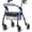 Blue, variant on VOCIC Z11 Lightweight Foldable All-Terrain Wheels Rollator Walker with Seat, Blue, 380lb Limit