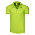 thumbnail image 3 of Camisa polo cómoda e informal para hombre y mujer, de manga corta, con cuello anudado, de algodón, para tenis, uniforme de equipo, ropa de trabajo, logotipo imprimible, 3 of 5