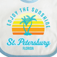 thumbnail image 4 of Inktastic Summer Enjoy the Sunshine St. Petersburg Florida in Blue Boys or Girls Baby Bib, 4 of 4