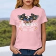 thumbnail image 6 of idosla 250 Anniversary USA Shirt Women's Retro Statue of Liberty 250Th T-Shirt Casual Flag Patriotic Shirt (Light Pink, L), 6 of 8