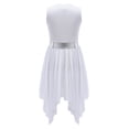 thumbnail image 5 of YONGHS Kids Girls Lyrical Dance Dress Ballerina Dancing Skirt Liturgical Dancewear, 5 of 7