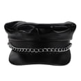 thumbnail image 1 of Gorra de repartidor de periódicos con cadena, gorra de panadero, boina con visera, repartidor de periódicos, panadero, estilo pescador, taxista violinista, capitán, sombrero marinero negro, 1 of 8