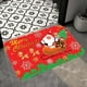 thumbnail image 4 of Alfombra rectangular roja de franela antideslizante con diseño de Papá Noel para dormitorio o sala de estar A, 4 of 8
