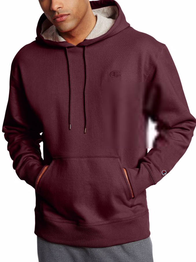 maroon champion hoodie mens