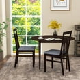 thumbnail image 2 of Gymax Upholstered Dining Chair Set of 2 Kitchen Armless Padded w/ Slanted Backrest, 2 of 7