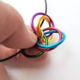 thumbnail image 3 of Mobii Necklace, Pendant (Medium), Multicolor Combos, Fidget Infinity Loop Forever Spiral Jewelry (Rainbow), 3 of 4