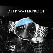 POEDAGAR Men Watch Stainless Stain Business Quartz Mens Wristwatch Waterproof Luminous Date Top Swiss Brand Luxury Watches