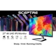 thumbnail image 5 of Sceptre 4K IPS 27" 3840 x 2160 UHD Monitor hasta 70Hz DisplayPort HDMI 99% sRGB Parlantes Incorporados, Negro Máquina (U275W-UPT), 5 of 5