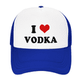 thumbnail image 2 of I Heart Vodka Love Food Funny Trucker Hat Baseball Cap Unisex Blue, 2 of 5