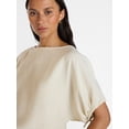 thumbnail image 5 of Time and Tru Women's Boatneck Top with Dolman Sleeves, Sizes XS-XXXL, 5 of 6