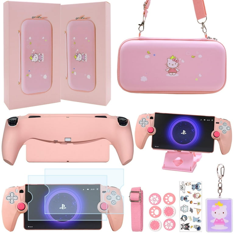 GUTIA Pink kitty Hard Carrying Shell Case for PlayStation Portal