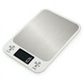 Household electronic kitchen scale 10kg flat stainless steel baking