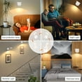 thumbnail image 7 of GUPUP White Spot Lights ,Mini Accent Dimmable Picture Lights with 3 Lighting Modes ,USB Plug-in Induction Light for Wall Picture Artworking Portrait White (2 Pack), 7 of 7