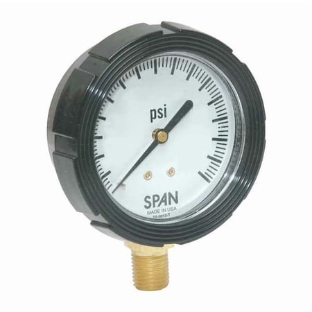 Span Pressure Gauge,0 to 400 psi,2-1/2In LFS-210-400-G-KEMX