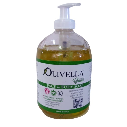 Olivella Olive Virgin Oil Face And Body Liquid Soap For Sensitives Skin