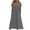 Gray, variant on RYRJJ Womens Summer Eyelet Maxi Long Dresses Casual Petal Short Sleeve Crewneck Vacation Beach Dress with Pockets(Wine,S)