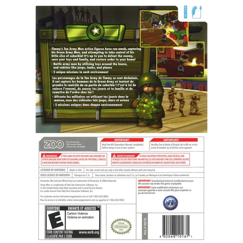 army men soldiers of misfortune wii