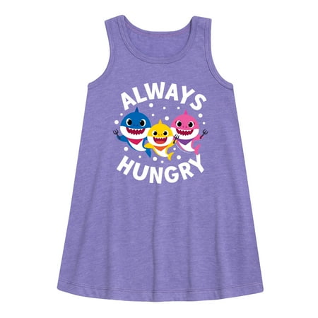 

Baby Shark - Always Hungry - Toddler and Youth Girls A-line Dress